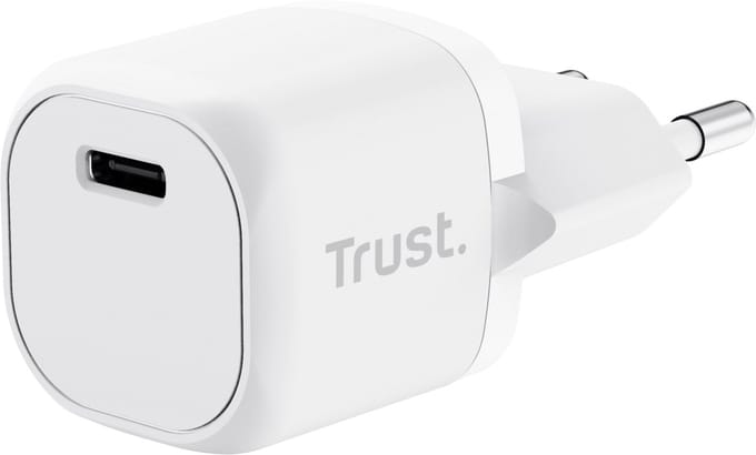Trust Maxo - 20W USB-C Oplader - Fast Charge - Adapter – voor Telefoon Tablet – Wit