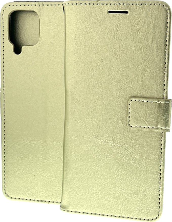 Portemonnee Book Case Hoesje Geschikt voor: Samsung Galaxy A12 goud