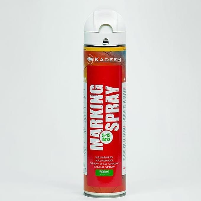Kadeem Krijtspray tijdelijke markeren Kleur Wit