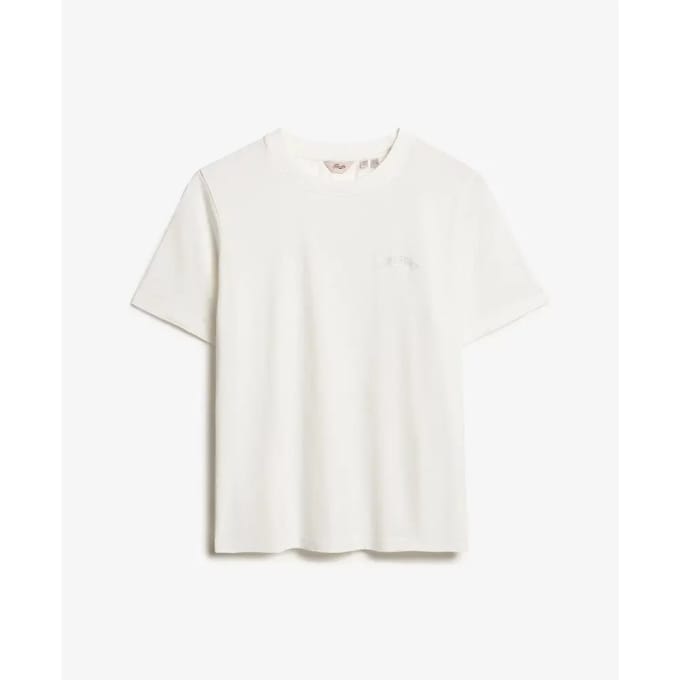 Superdry - Essential T-shirt met geborduurd logo - Dames - T-shirts