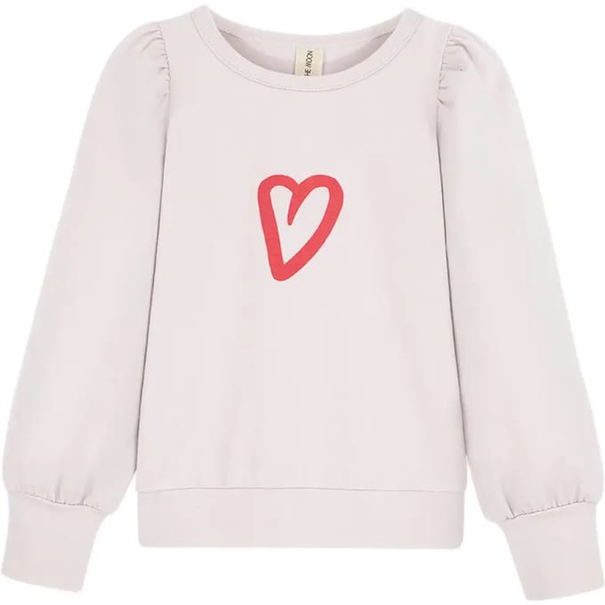 Meisjes Sweatshirt Kids on the Moon Heart Top