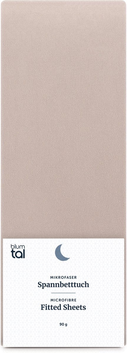 Blumtal Hoeslaken - Microfiber Hoeslakens - 140 x 200 x 30cm - Taupe