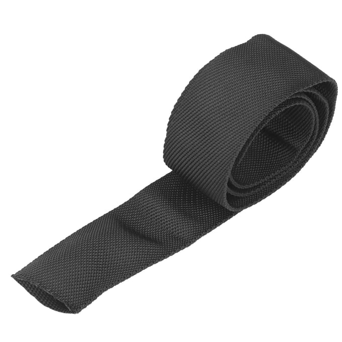 Polyester Lierkabel Beschermhoes Zwart Universeel voor 5cm1.97in Breedte Kabel 1m / 3.3ft