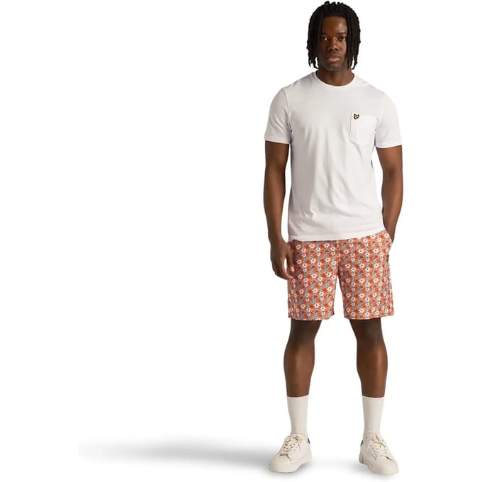 Korte resort met bloemenprint Lyle & Scott