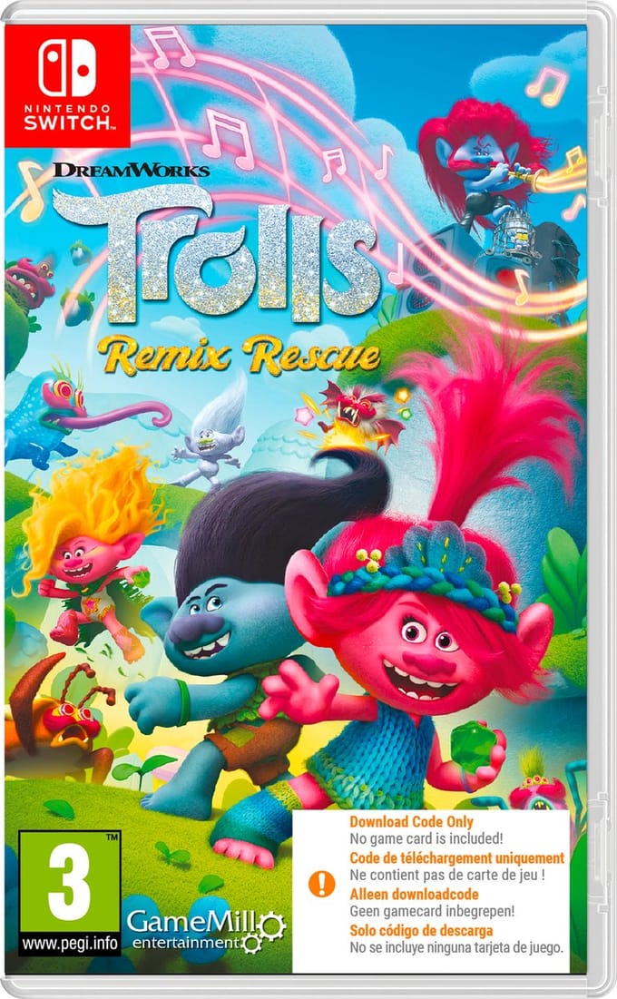 DreamWorks Trolls Remix Rescue (Code in a Box) - Nintendo Switch - Platformgame