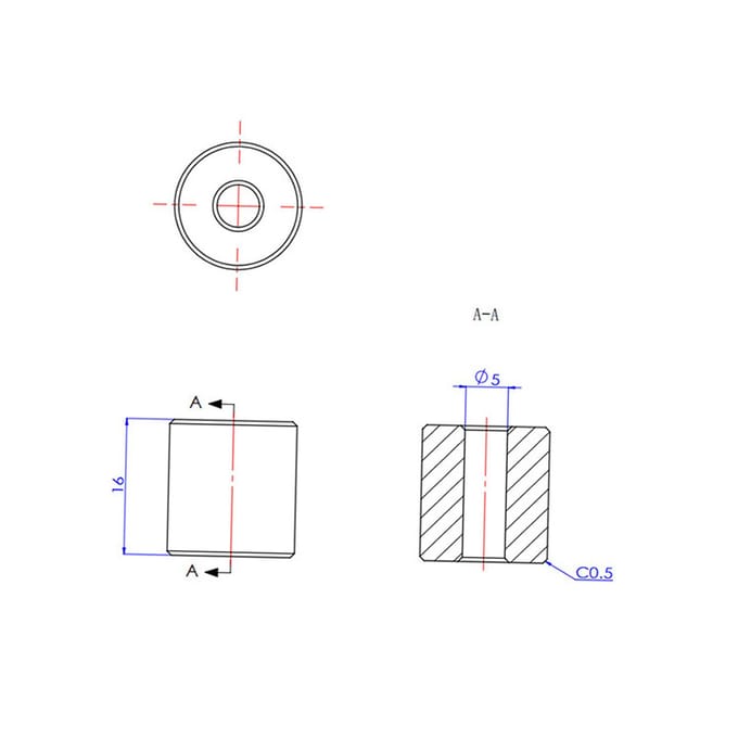 4 stks Siliconen Solid Spacer Hot Bed Nivellering Silica Kolom 18mm Hittebestendig 16mm (4pcs) zwart
