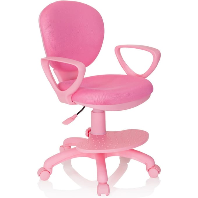 Kinder bureaustoel KID COLOUR stof roze hjh OFFICE