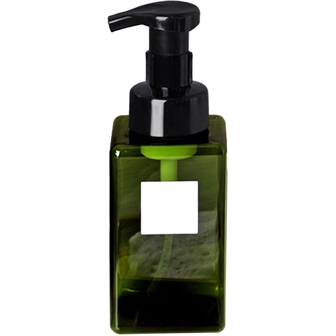 Bouteille Pompe Mousse Capacité 450ml Type Pression Distributeur de Savon Bouteille Moussante Rechargeable pour Gel Douche black