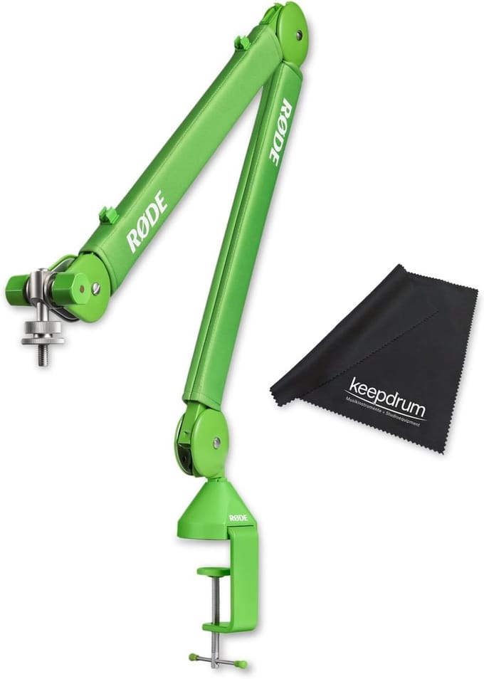 Microfoonarm Tafel - Studio Arm - Content Creatie - Geruisloze Bediening - 94cm Horizontaal - Groen