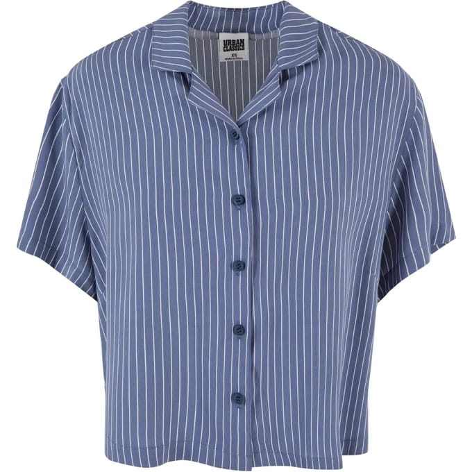 Urban Classics - Viscose Resort Blouse - XS - Blauw
