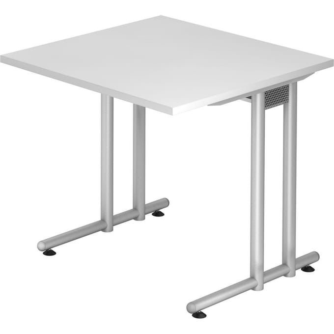 NANO 8 S | Bureau - 80 x 80 Wit/Zilver