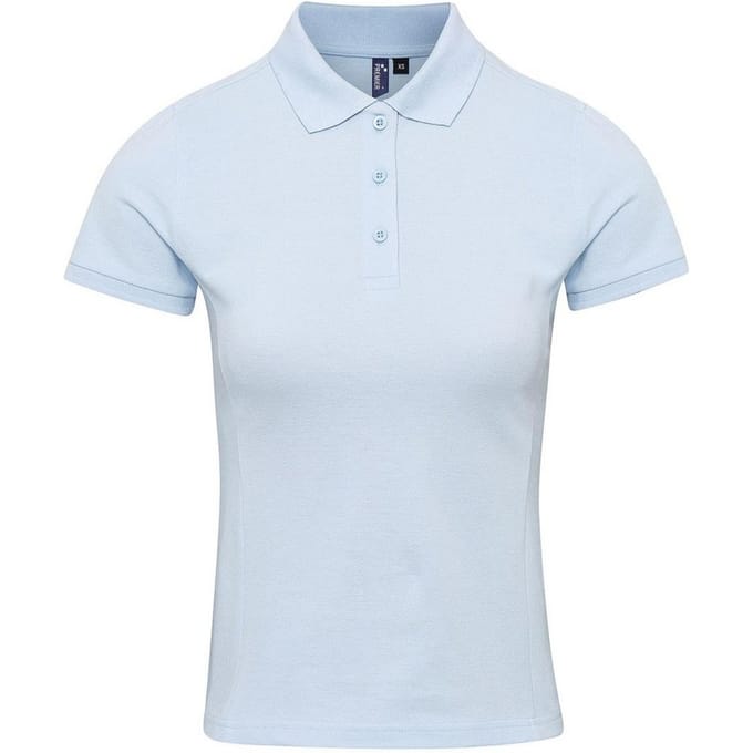 Premier Dames/Dames Coolchecker Plus Poloshirt (Lichtblauw)