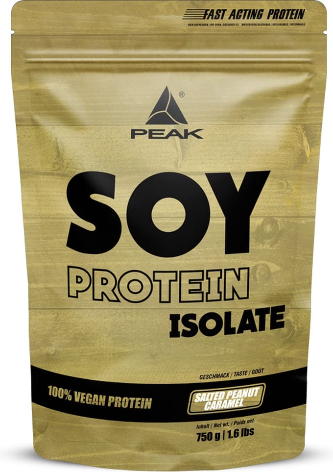 Peak Soy Protein Isolate (750g) Salted Peanut Caramel - Eiwitten - Veganistisch eiwit