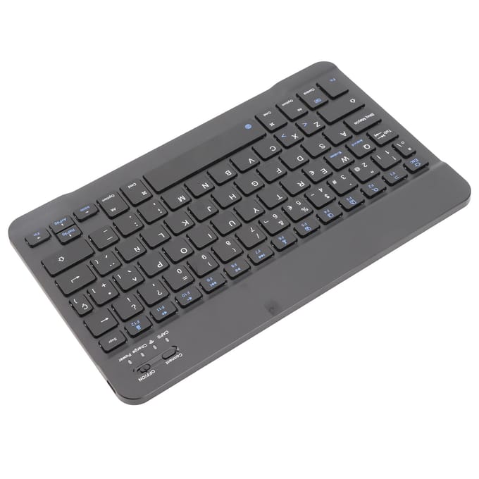 Mini clavier espagnol portable sans fil Bluetooth 3.0 avec pavé tactile pour iOS et Android