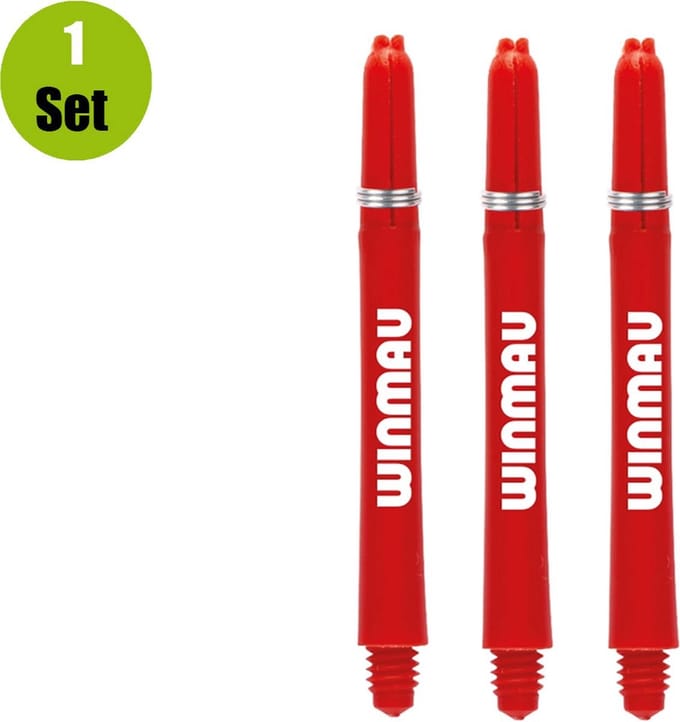 Winmau Dart Shafts Nylon Signature - Rood - Short - (1 Set)