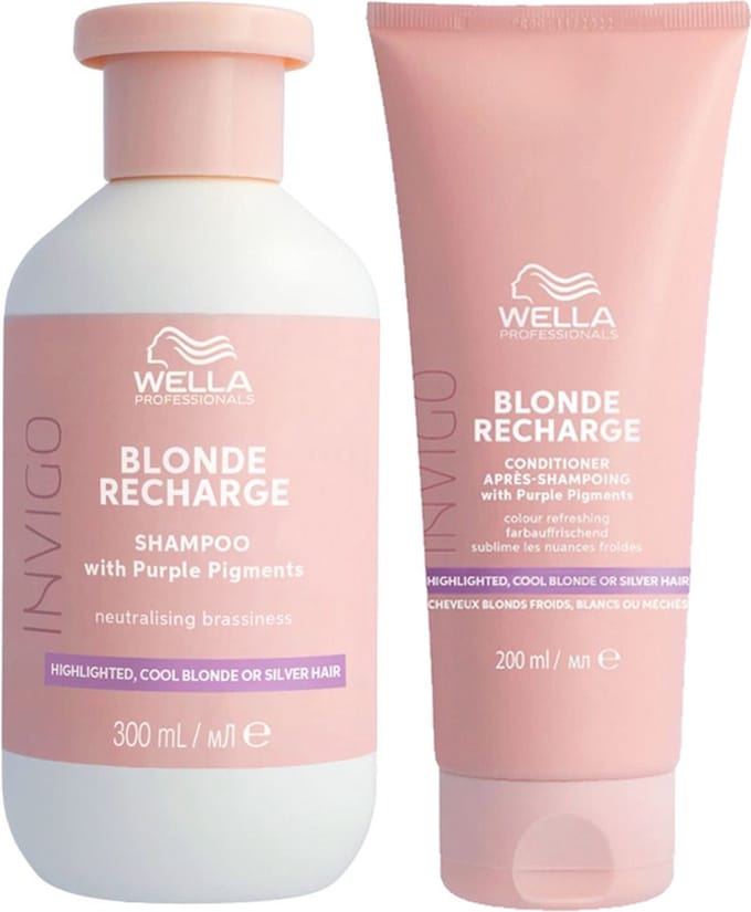 Wella Invigo Color Recharge Cool Blond Shampoo 300ml + Conditioner 200ml
