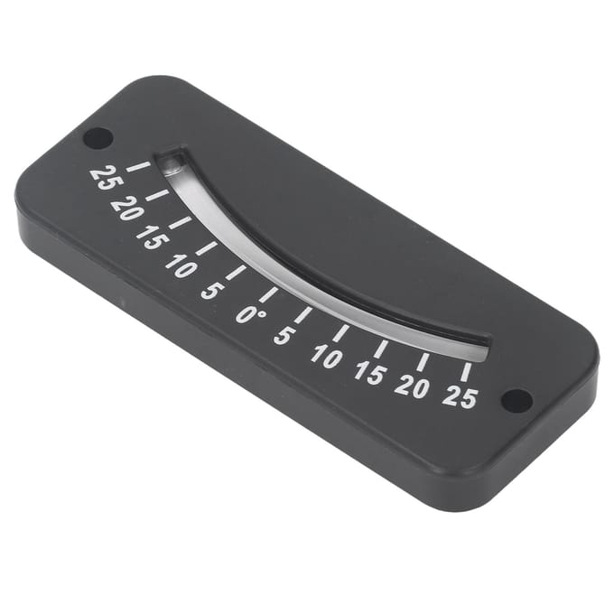 25 graden Glazen Buis Inclinometer Duidelijke Schaal ABS Mini Hoek Inclinometer voor Horizontale Microhoek Test gray