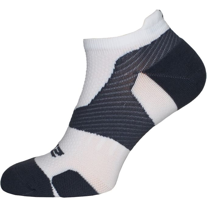 2XU Vectr Light Cushion Heren Wit/Grijs No Show Sokken