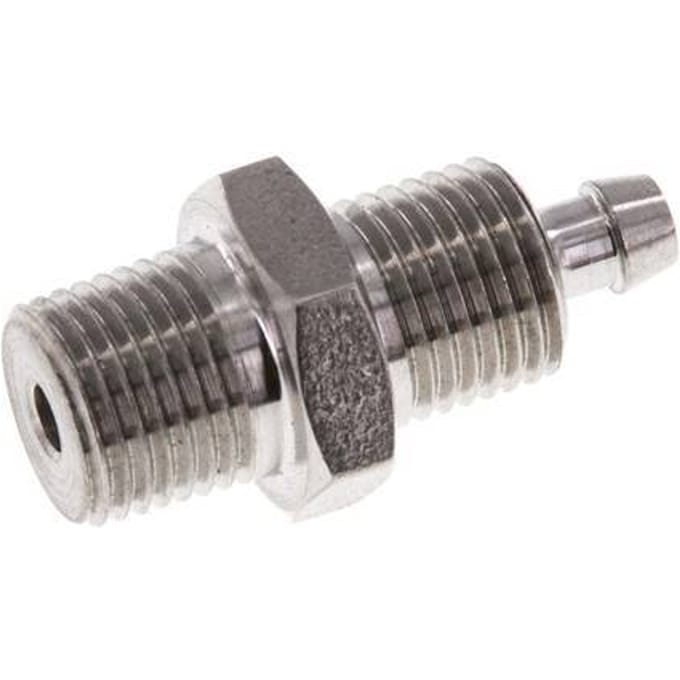 6x4 & 1/8''NPT RVS 1.4571 Rechte Opsteekkoppeling Buitendraad
