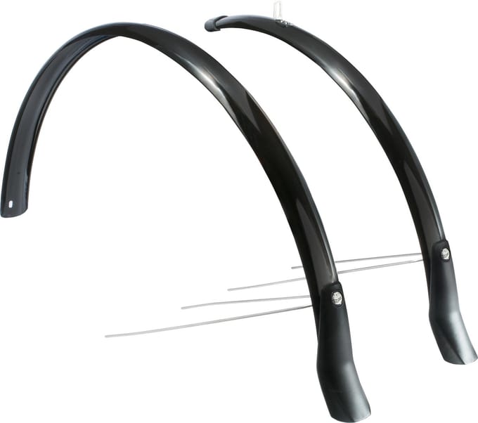 Eurofender Snello spatbordset, 28" x 46 mm - zwart