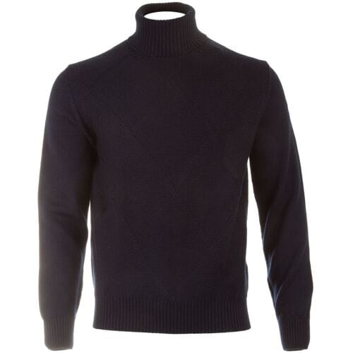 Paul & Shark Trui Diamond Pattern Turtleneck Navy / male