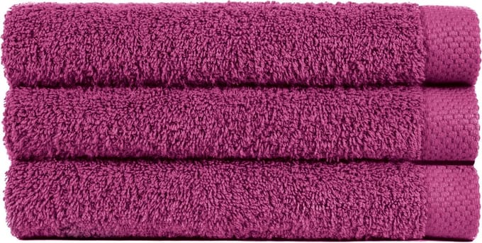 Handdoek 50x100 cm Uni Pure Royal Pruim Ciruela - 4 stuks