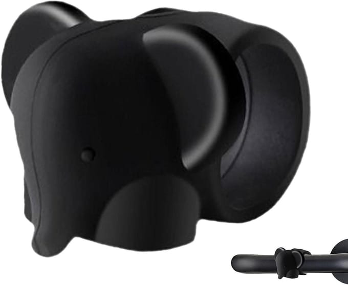 Deurstopper Kussen - Deur Buffer - Muren Beschermen - Zelfklevend - 6.5cm Hoogte - Zwart