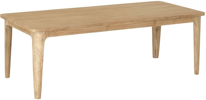 DTP Home Dining table Forte rectangular,76x200x90 cm, teakwood natural