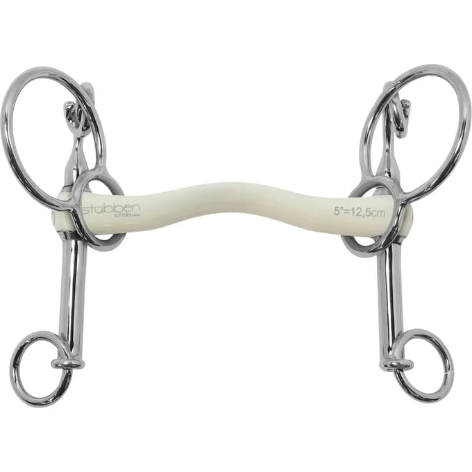 Pelham voor paard slakken met korte takken Stübben Fine Line Flex