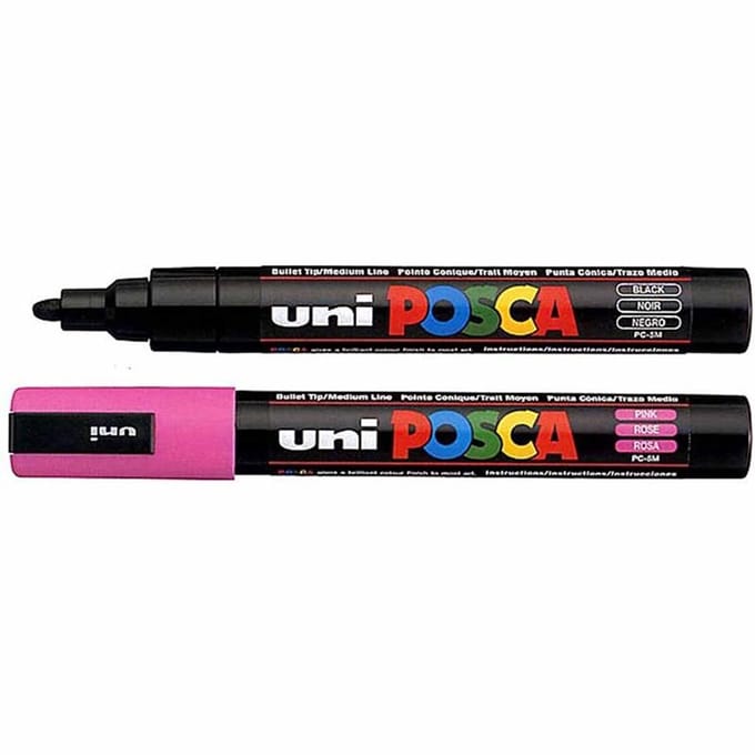 Posca Marker, afm PC-5M, lijndikte 2,5 mm, medium, zwart, 1 stuk