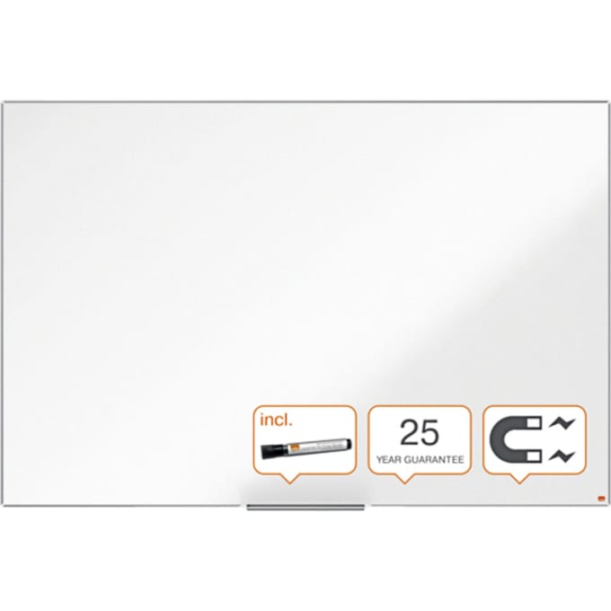 Nobo Impression Pro Magnetisch Whiteboard Emaille - 1800x1200mm Formaat - Inclusief Whiteboard Marker - Wit