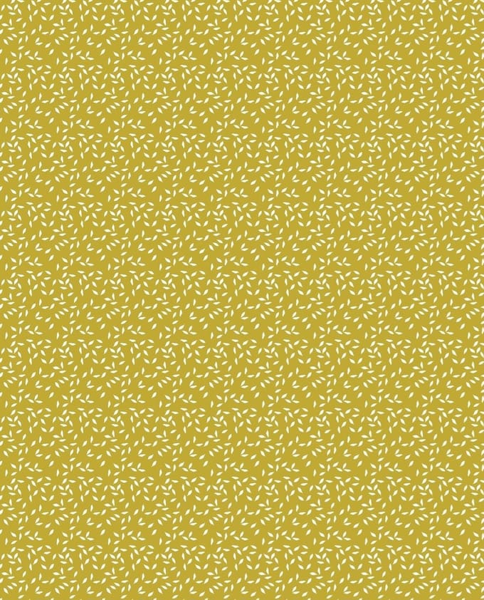 Texture Decopatch papier goudkleurig met witte blaadjes hotfoil