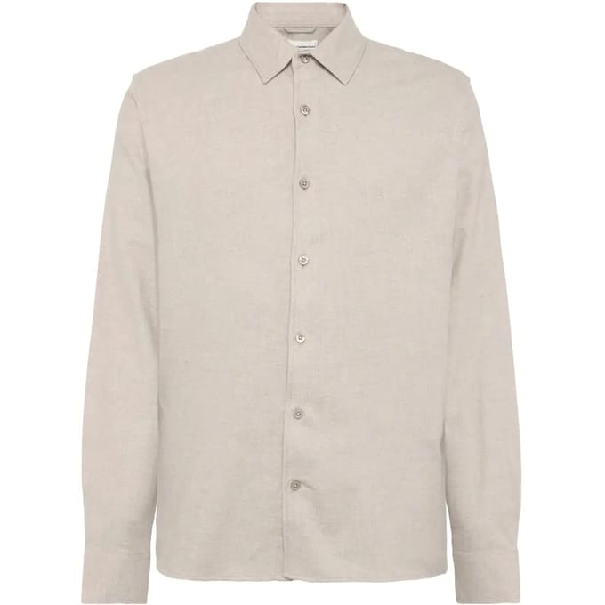 Flanellen overhemd met lange mouwen KnowledgeCotton Apparel Dune