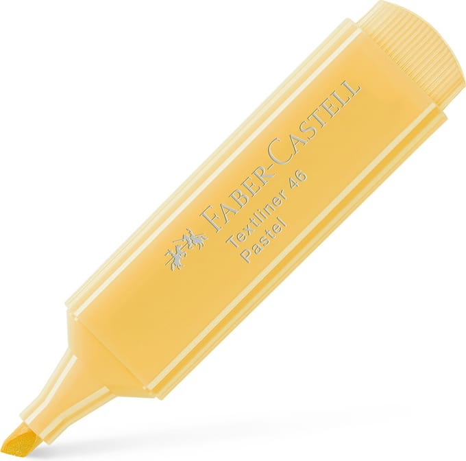 Faber-Castell tekstmarker 46 - pastel vanille - markeerstift - FC-154667