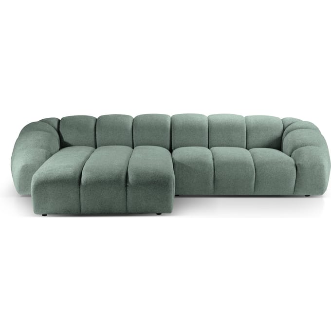 4-zits hoekbank Diana links velvet | Micadoni