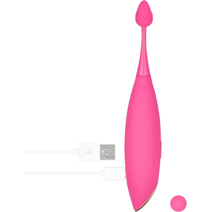 EIS, vibrator, 'oplegvibrator met 2 accessoires, 17 cm' waterdicht, oplaadbaar, huidvriendelijke siliconen