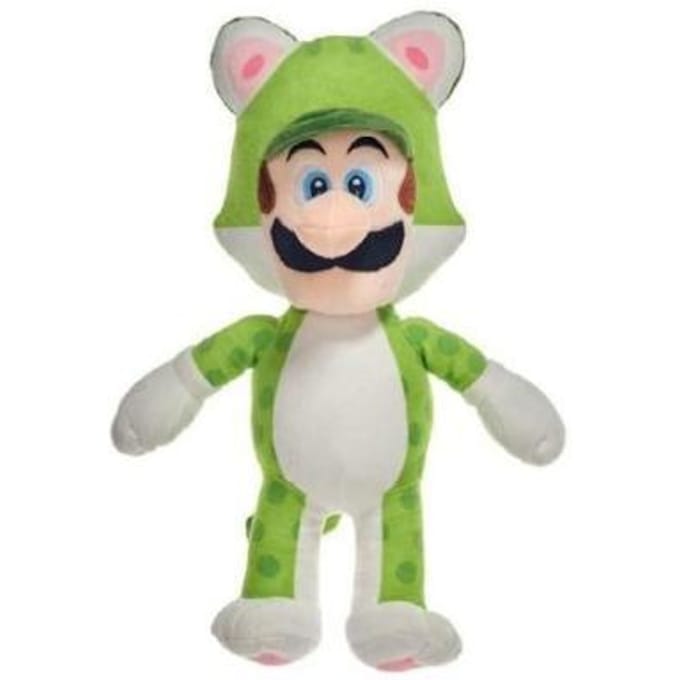 Super Mario Bros Nintendo Together - Peluche Mario 3D Land - Luigi Chat 25 cm