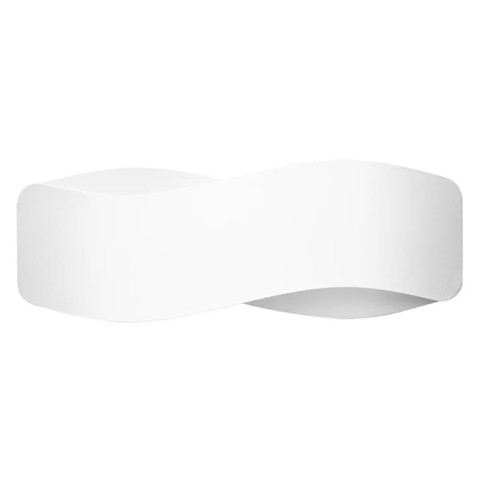 Wandlamp TILA 40 met lange behuizing en 2 lichtbronnen - Sollux Lighting - IP20 - Wit staal behuizing - 40 x 12 x 15 cm - 2 x G9 LED, exclusief lichtbron - 2 x 8 W - Moderne wandlamp voor eetkamer, slaapkamer en hal