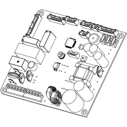 AEG niet-geconfigureerde module, stroombord, ERF2004 140101513038