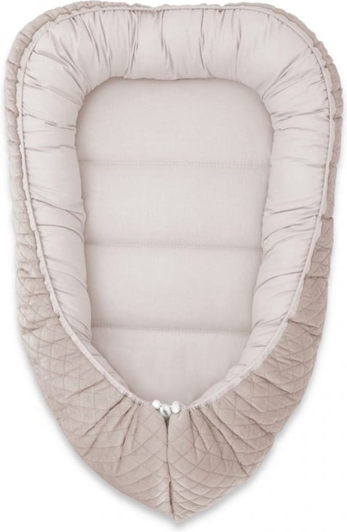 Babybam Babynestje Soft Velvet Beige/Roze