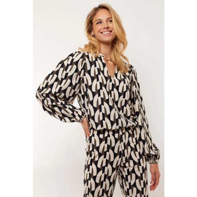 Elles top 24NQG05 Zwart/Zand