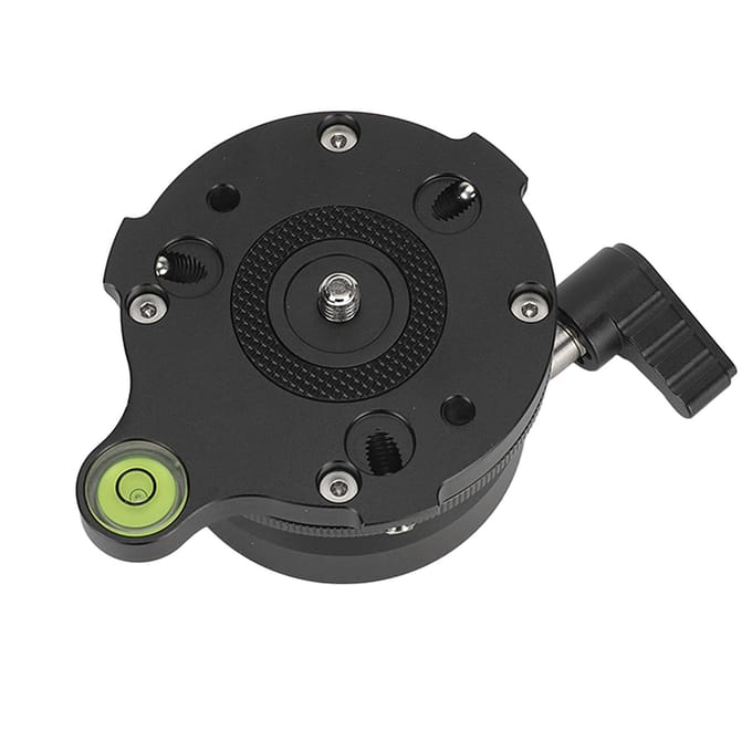Statiefkop Nivelleerbasis Camera Waterpas Statief Nivelleerbasis Halve Bol met Gecompenseerde Waterpas black