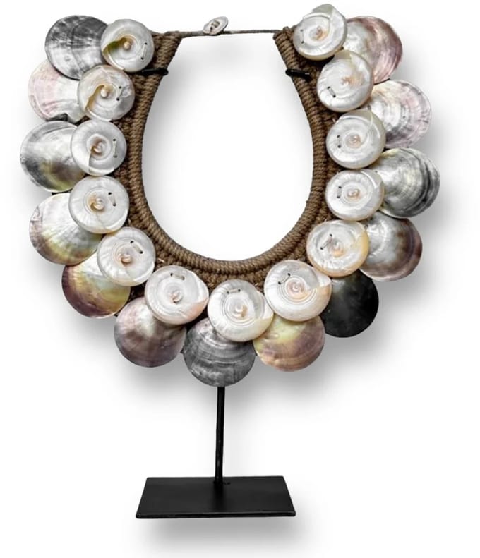 Hand gemaakt Iriserende schelpen ornament - Interior Design Ornament - Beeld - Moederdag - Cadeau voor haar