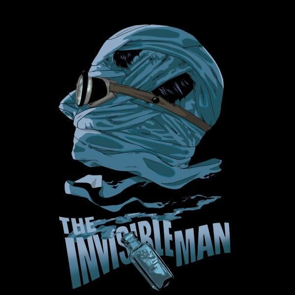 Universal Monsters The Invisible Man Illustrated Dames T-shirt - Zwart - S