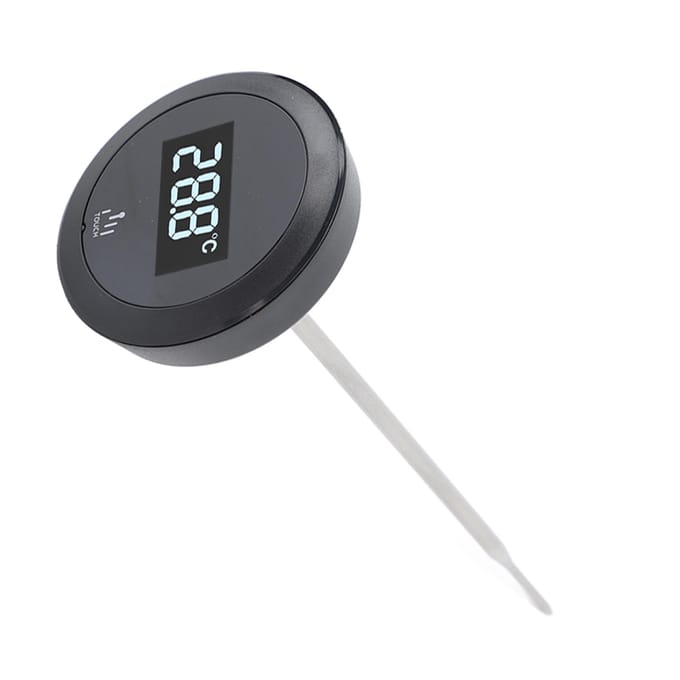 Digitale Touchscreen Thermometer IP65 Waterdichte Thermometer met RVS Sonde Achtergrondverlichting gray