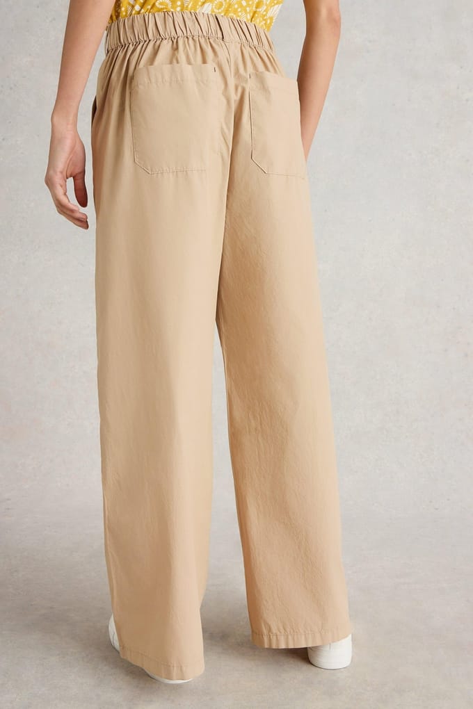 White Stuff Harley Cotton Trouser Light Natural Taglia: 6 REGULAR | Pantaloni Outlet | Donna