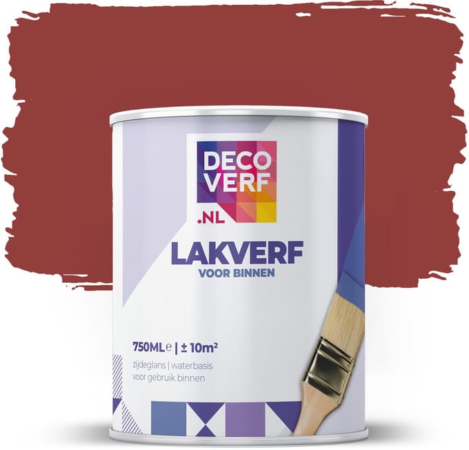Decoverf lakverf robijnrood, 750ml