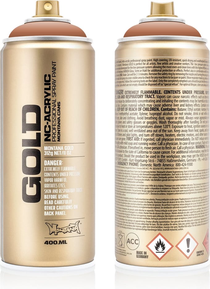 Montana GOLD G8090 Nougat spuitbus 400ml