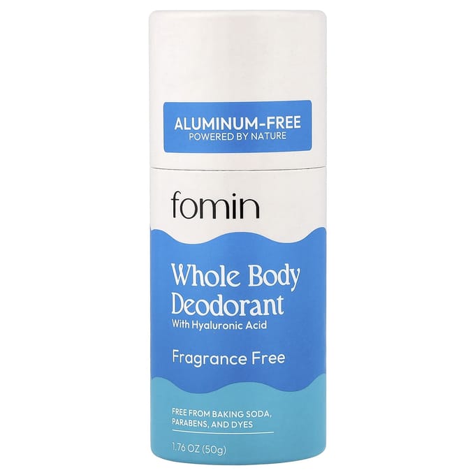 Fomin, Déodorant Corps Entier, Sans Aluminium, Sans Parfum, 50g (1,76 oz) white