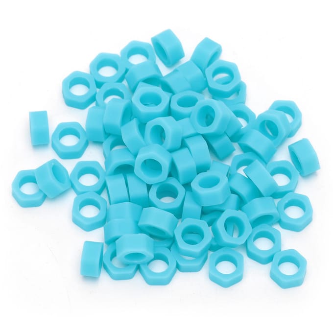 100 stuks Tandheelkundige Code Ring Siliconen Instrument Code Cirkel Autoclaveerbaar Tandartsen Materiaal white
